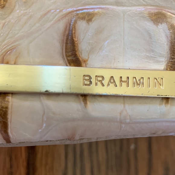 Brahmin medium size tan and brown adjustable crossbody purse - Picture 13 of 13